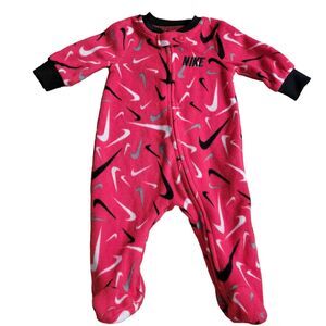 Boy's 3 Months Nike Fleece Pajamas